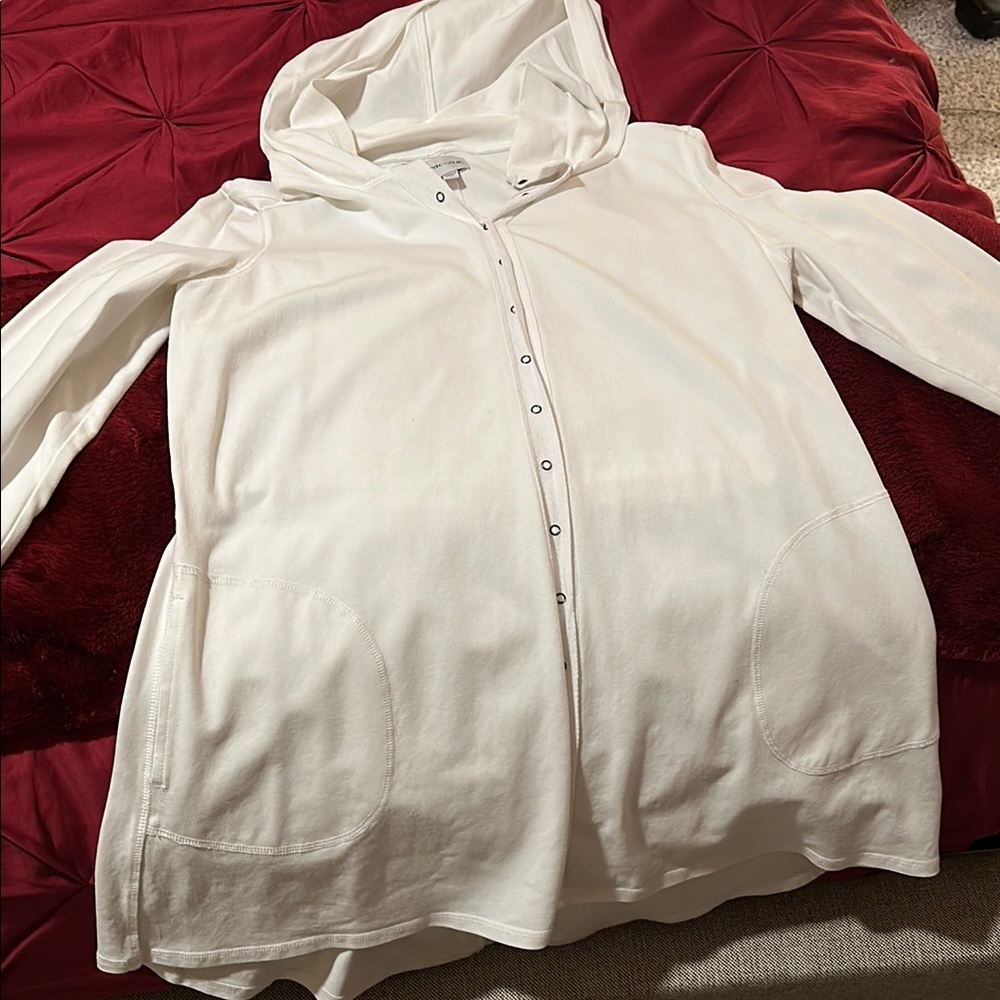 NIC+ZOE Cream Hooded Jacket